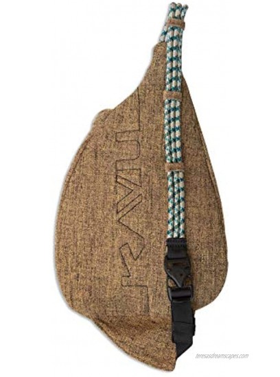 KAVU Mini Rope Tweed Bag Sling Crossbody Backpack Travel Purse Honey Rose