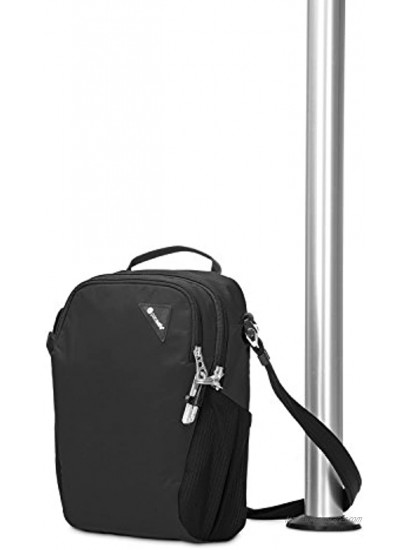 Pacsafe Vibe 200 7.5L Anti Theft Compact Travel Shoulder Bag Fits 10.5 inch Tablet Jet Black