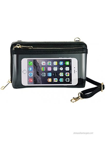 PUFER Phone Purse Crossbody with Touchscreen Window for Women Mini Bag Cute