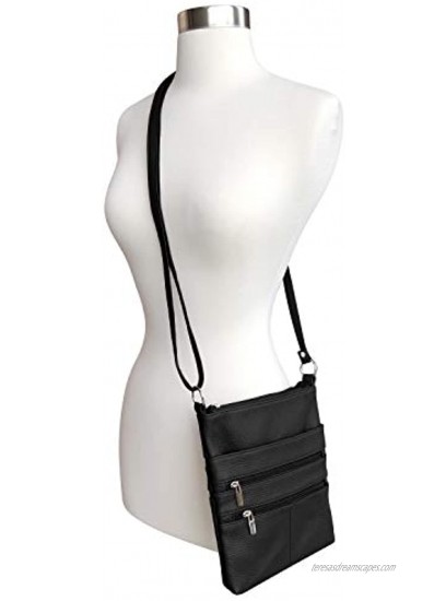 Roma Leathers Cross Body Purse Premium Quality Leather Designed in USA