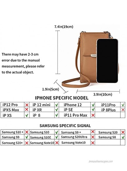 Small Leather Shoulder Bag Crossbody Bag CellPhone Wallet Purse Lightweight Crossbody Handbags for Women