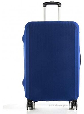 1 Piece Polyester Luggage Cover Protector Travel Luggage Elastic Cover Washable Suitcase Cover Luggage Sleeve Fits 19-21 Inch Luggage Blue Size S