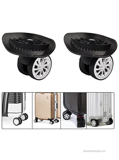 360 Swivel Plastic Wheel,Replacement Luggage Travel Suitcase Wheels Suitcase Wheel Repair Replace Luggage Wheels