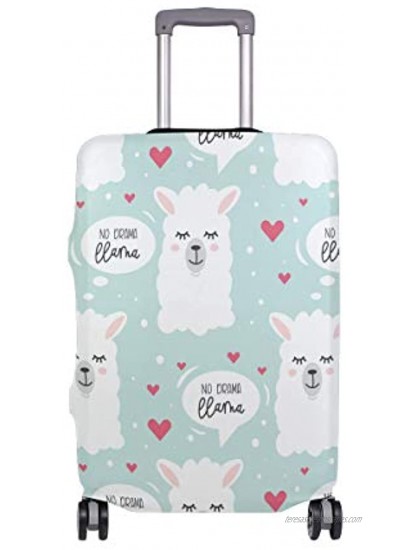 ALAZA No Drama Llama Spandex Travel Luggage Protector Baggage Suitcase Cover Fit 18-32 inch Luggage （ONLY COVER）