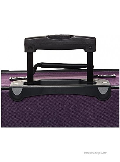American Tourister Fieldbrook XLT Softside Upright Luggage Purple Black Checked-Medium 25-Inch