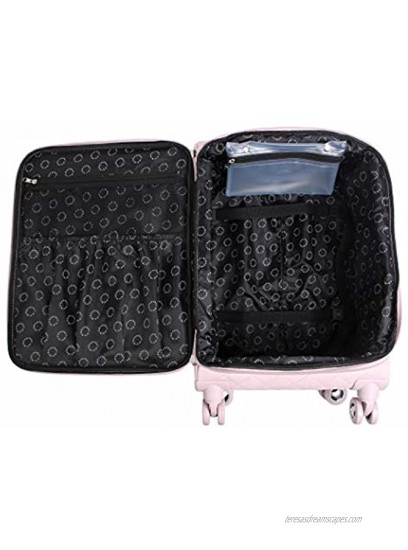 BCBGeneration Luggage Hardside Large 28 Suitcase with Spinner Wheels 28in Quilt Pink