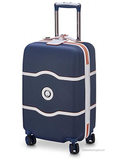 Delsey Paris Chatelet Air Roland Garros Collection Slim Cabin Trolley Case with 4 Double Wheels 55 cm Blue