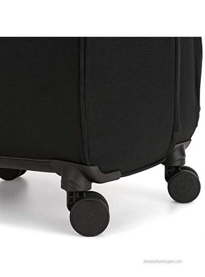 Kipling Women’s Spontaneous 31-Inch Softside Spinner Wheel Luggage Integrated TSA Accepted Lock Black Noir Checked-Large