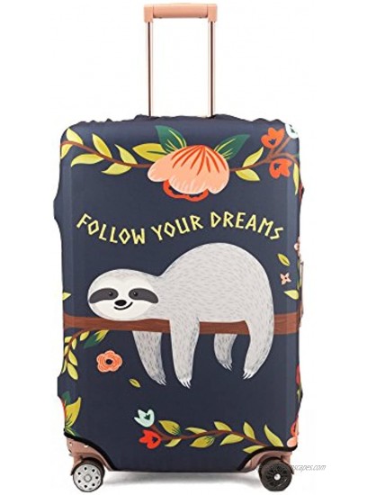 Madifennina Spandex Travel Luggage Protector Suitcase Cover Fit 23-32 Inch Luggage sloth XL