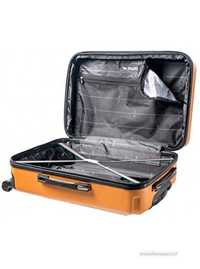 Mia Toro Crosetti Hardside 26 Inch Spinner Luggage Gold One Size