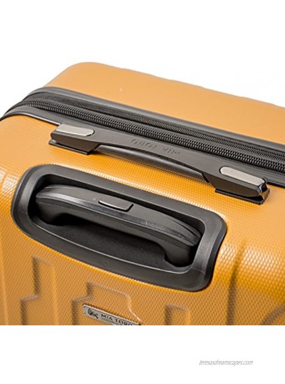 Mia Toro Crosetti Hardside 26 Inch Spinner Luggage Gold One Size