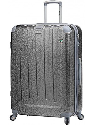Mia Toro Italy Particella Hardside 29 Inch Spinner Luggage Silver 29