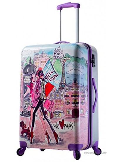 Mia Toro Izak-Paris Italy Hardside 27 Inch Spinner Luggage Izakparis Fashion One Size