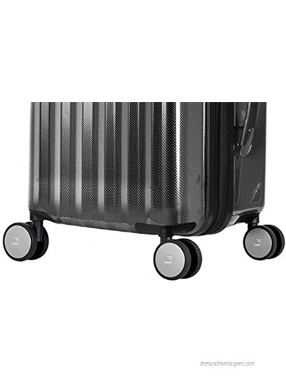Olympia Titan 25 Inch Expandable Hardside Spinner Black One Size