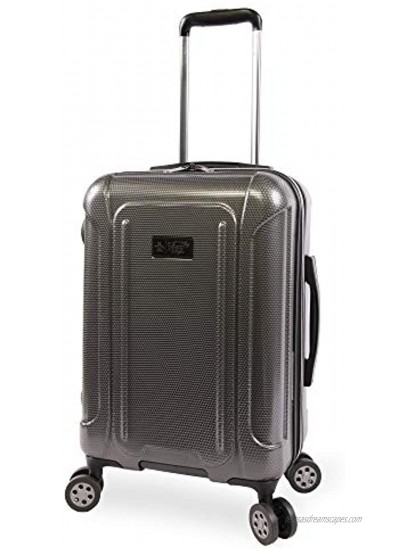 ORIGINAL PENGUIN Crest 21 Hardside Carry-on Spinner Luggage Charcoal One Size