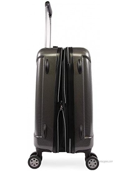 ORIGINAL PENGUIN Crest 21 Hardside Carry-on Spinner Luggage Charcoal One Size
