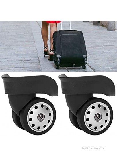 OUKENS Suitcase Wheels 1 Pair A88 Black Luggage Multi Hole Wheel Universal Suitcase Replacement Outdoor Supplies