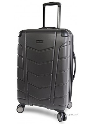 Perry Ellis Tanner 29" Hardside Checked Spinner Luggage Charcoal One Size