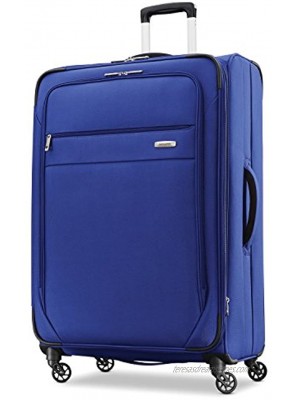 Samsonite Advena Softside Expandable Luggage with Spinner Wheels Cobalt Blue Checked-Large 29-Inch
