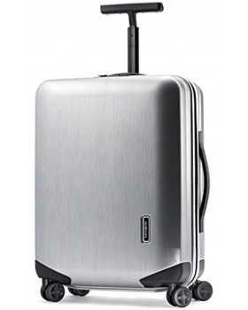 Samsonite Inova Hardside Luggage with Spinner Wheels Metallic Silver Carry-On 20-Inch