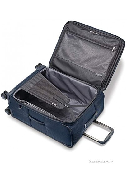 Samsonite Lineate Softside Expandable Luggage with Spinner Wheels Evening Teal Checked-Large 29-Inch