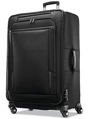 Samsonite Pro Travel Softside Expandable Luggage with Spinner Wheels Black Checked-Large 29-Inch