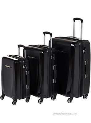 Samsonite Winfield 3 DLX Hardside Expandable Luggage with Spinners Black Carry-On 20-Inch