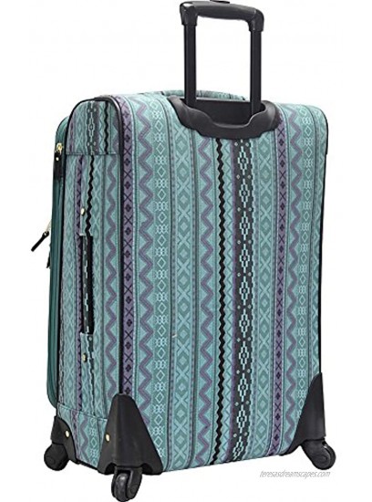 Steve Madden Luggage Large 28 Expandable Softside Suitcase With Spinner Wheels 28in Legends Turquoise