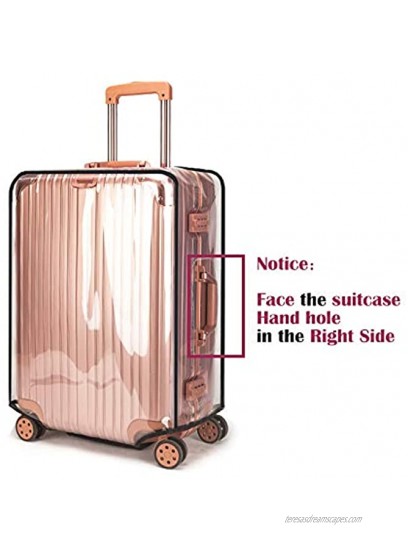 Swiky Luggage Cover 28 Inch Suitcase Cover Rolling Luggage Cover Protector Clear PVC Suitcase Cover for Carry on Luggage