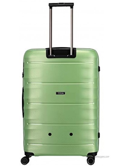 Titan Unisex Adult Luggage Green Metallic 75cm 29.7