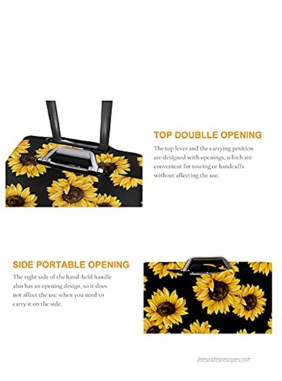 Travel Luggage Cover Lovely Sunflower Luggage Suitcase Protector Baggage Fit 18-21 Inch