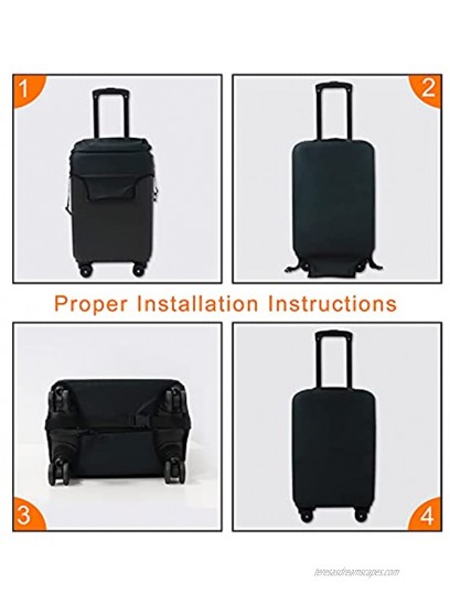 Travel Suitcase Protector Protective Washable Luggage Cover for Boys Gifts with Zipper Suitable 18-20inch