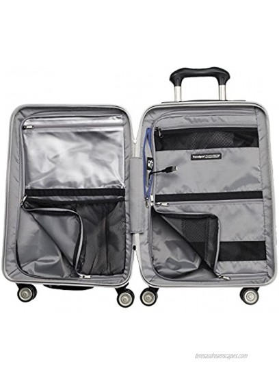 Travelpro Crew 11 Hardside Luggage with Spinner Wheels Silver Carry-On 21-Inch