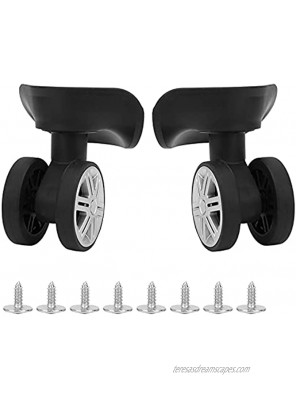 Vbest life 1Pair Draw Bar Box Wheel Luggage Universal Wheel Suitcase Luggage Carrier Wheel Replacement Wheel Casters Accessories