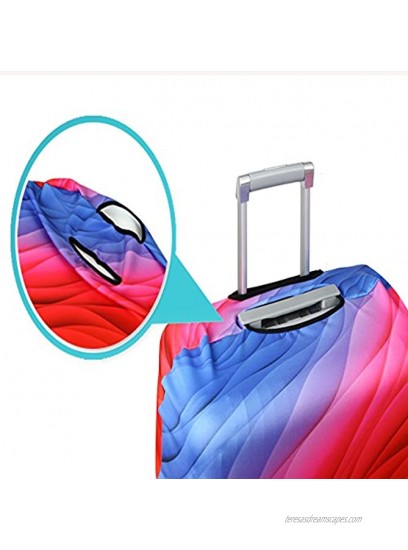 YEKEYI Travel Suitcase Protector Zipper Suitcase Cover Washable Print Luggage Cover 18-32 Inch