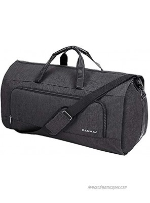 Carry on Garment Bag 60L Large Travel Duffel Bag with Shoes Compartment Convertible Suit Travel Bag Weekender Bag for Men Women