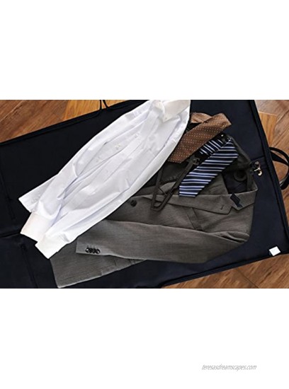 Earthwise Travel Garment Bag Foldable Heavy Duty Oxford Nylon with Multiple Storage Compartments
