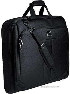 SUIT BUTLER Garment Bags for Travel by Hugh Butler | Large 40-Inch Travel Suit Bag Up To 3 Suits | Carry On Luggage Hanging Travel Garment Bag Suit Bags for Men Business Bag Suit Carrier Black