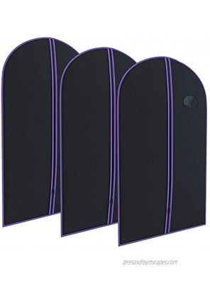 Suit Garment Travel Bags 3 Pack -Heavy Duty Lightweight -40"x24" -By Your Bags