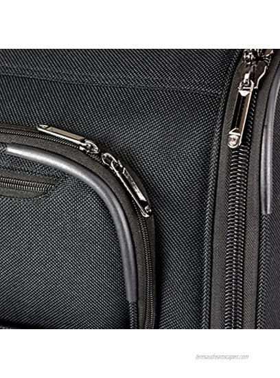 Traveler's Choice Carry-On Softside 8-Wheeled Spinner Garment Bag Luggage Black 21-Inch