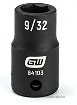GEARWRENCH 1 4 Drive 6 Point Standard Impact SAE Socket 9 32 84103