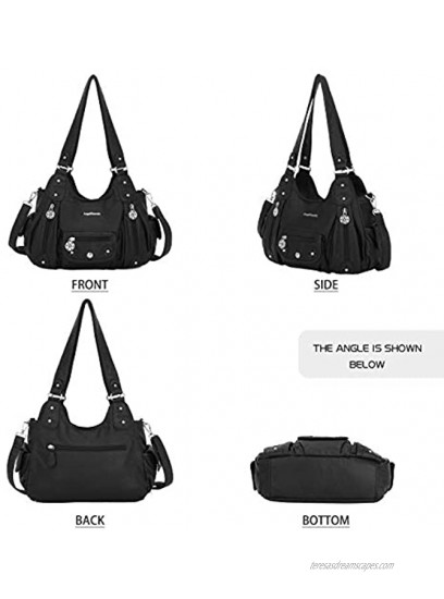 Angel Barcelo Womens Purses and Handbags PU Leather Shoulder Bag Fashion Hobo Bags for Girls