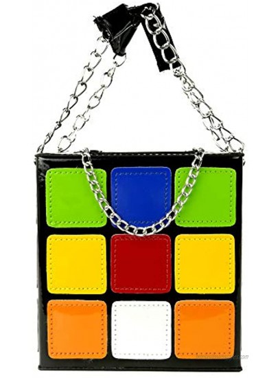 AQING Colorful Magic Cube Handbag,Fashion Tote Purses for Women Girl