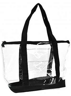 DALIX Clear Shopping Bag Security Work Tote Shoulder Bag Womens Handbag
