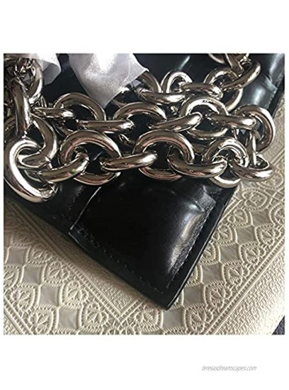 EvaLuLu Woven Chain Bag Genuine Leather Women Shoudler Bag