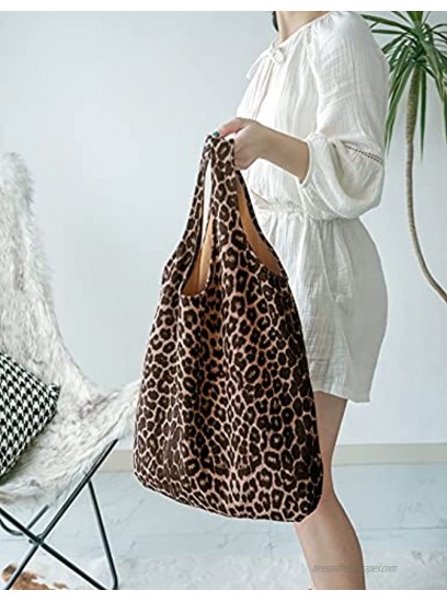 Heesch Hobo Bag Tote Bag Hippie Bag Cloth Purse Shopping Bag Fabric Tote Bag for Women