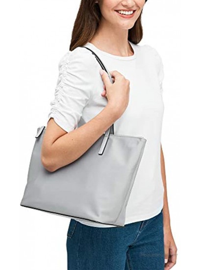 Kate Spade Hayden Top Zip Tote Nimbus Grey Shoulder Bag