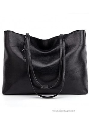 K.EYRE Women's Soft Faux Leather Tote Bag Purse Handbags Wallet Tote Shoulder Bag Purse Large Capacity
