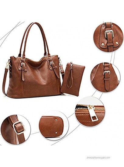 Large Tote Bags for Women Work Travel Ladies Shoulder Purses Hobo Handbags Faux Leather