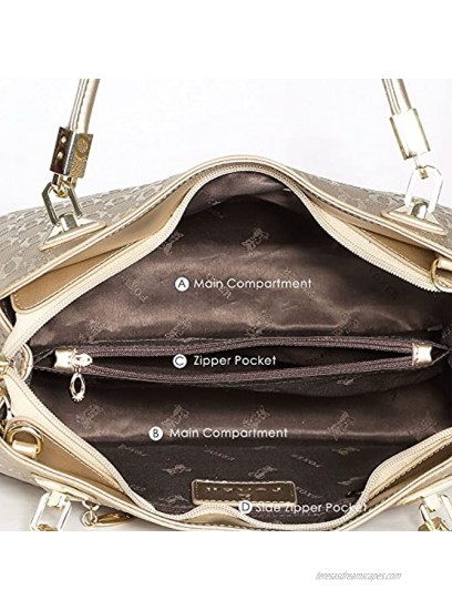 Leather Handbag for Women Ladies Top-handle Tote Crossbody Shoulder Bag